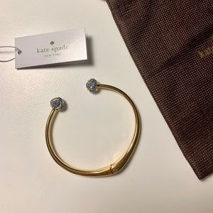 NWT Kate Spade New York Lady Lightblue Clear Crystal Bracelet O0RU1808